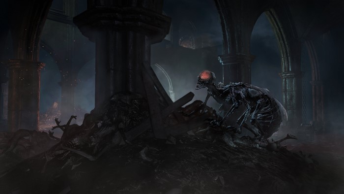 Undead creature in Dark Souls III