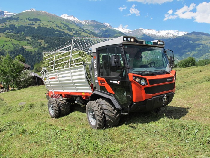 Reform Muli T10 X agricultural vehicle in mountains