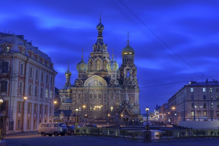 Church of the Savior on Spilled Blood, St. Petersburg at Night