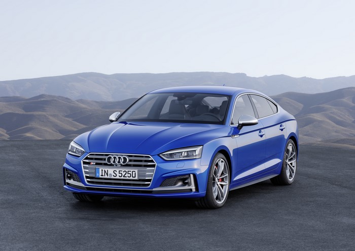 Blue 2018 Audi A5 S5