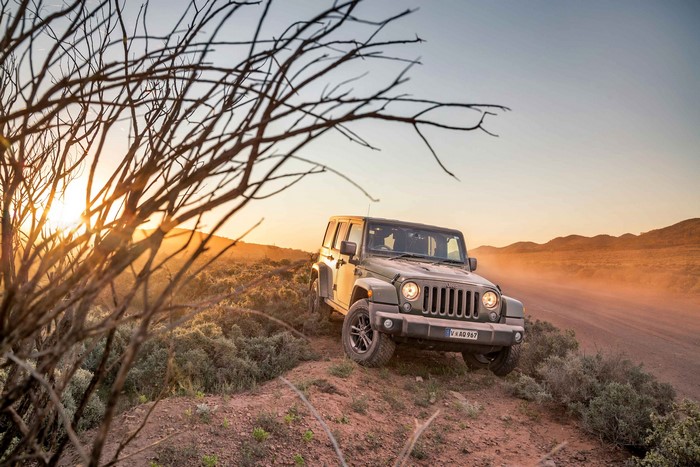 Jeep Wrangler Unlimited 75th Anniversary off-roading