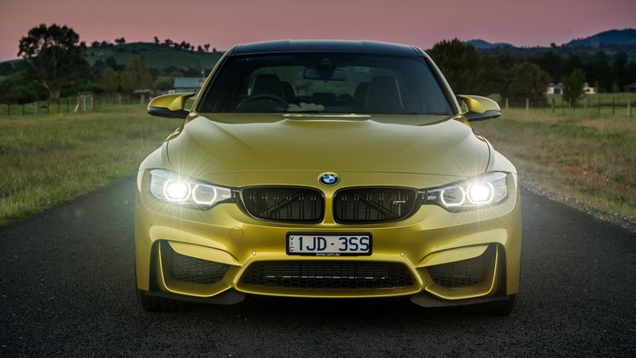 BMW M3 F80 Gold Color Front View
