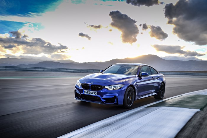 2017 BMW M4 CS Coupe on a Racetrack