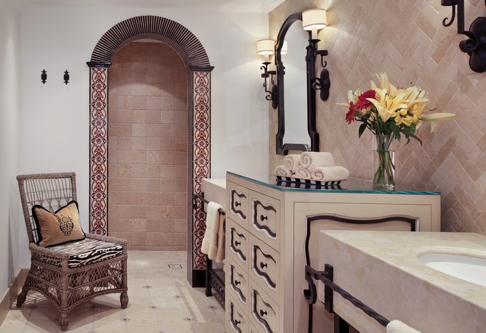 Bathroom Interior Design with Chairs
