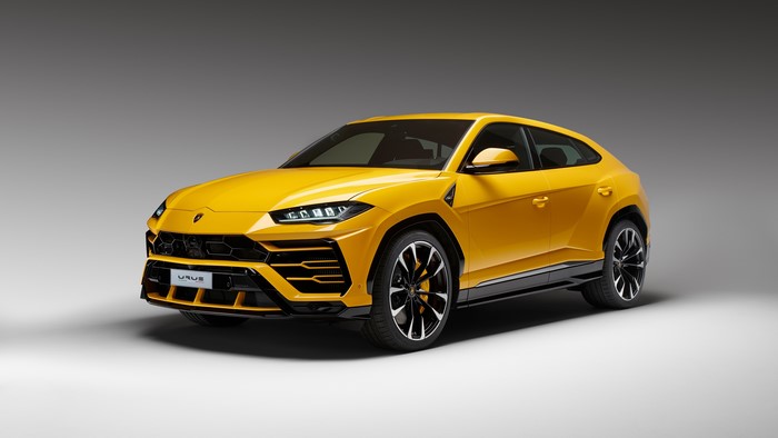 Yellow Lamborghini Urus 2018
