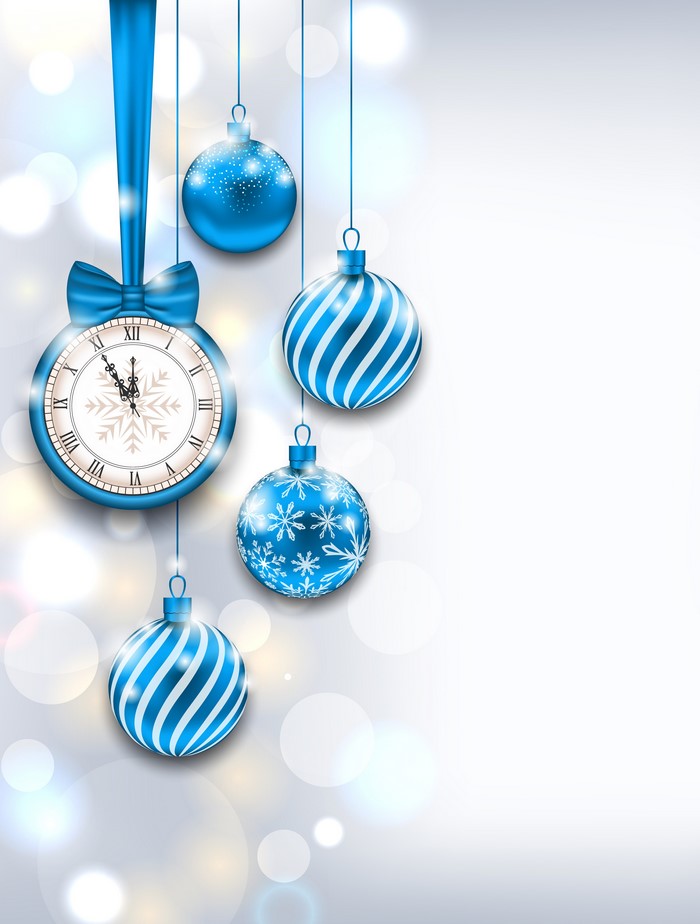 Christmas Clock and Ornaments