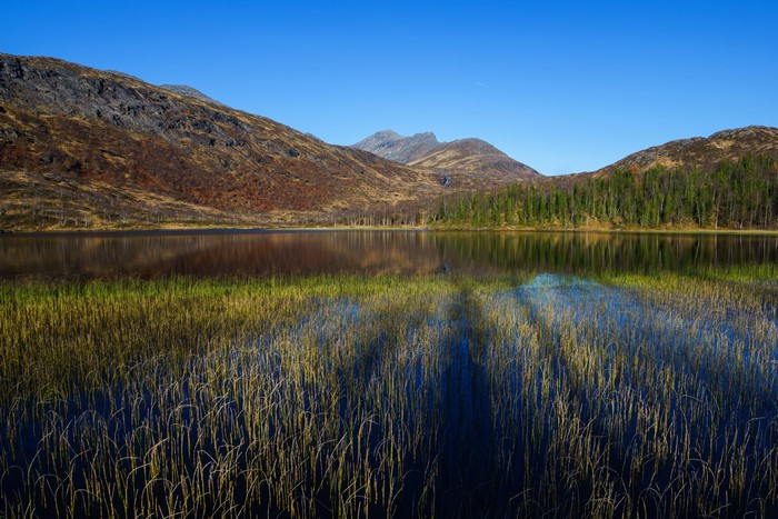 Lake and Mountains at Nordskaret, Norway