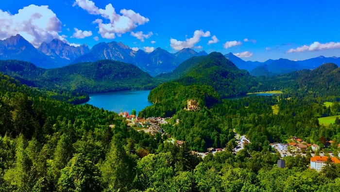 Schwangau, Germany: Mountains, Lake, and Forests with Castle
