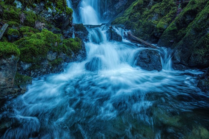 Waterfall in Vancouver Island National Parks, Canada
