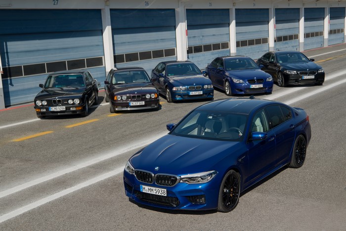 BMW M5 Generations on Track