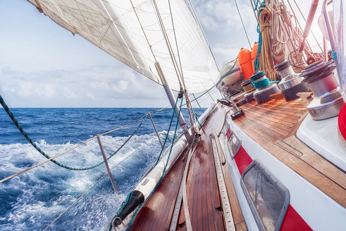 Sailing on a Yacht