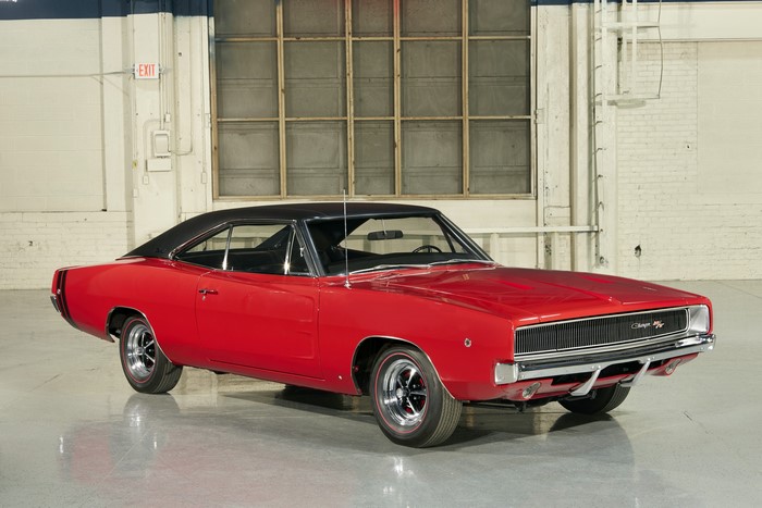 1968 Dodge Charger R-T in red
