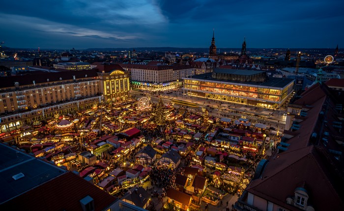 Dresden Christmas Market at Night