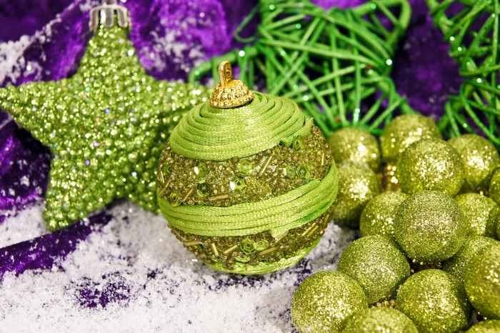 Christmas ornaments with star decoration