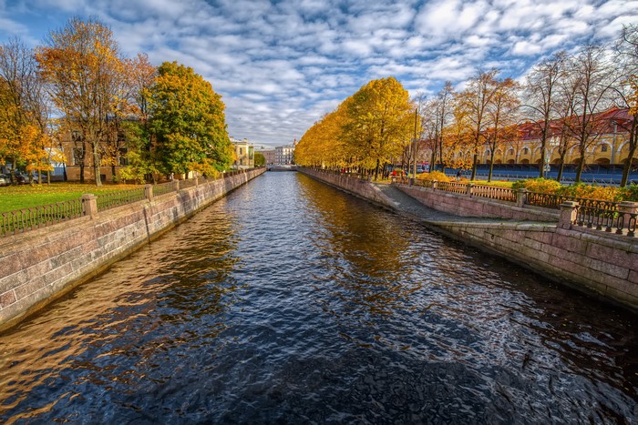 Griboyedov Canal, St. Petersburg, Russia in Autumn