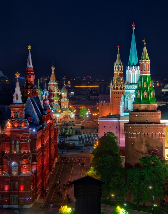 Moscow Kremlin and Red Square at Night