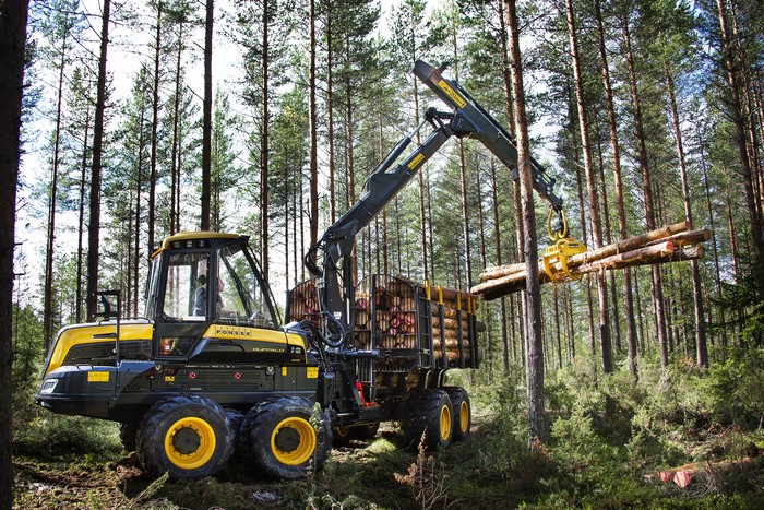 Ponsse Buffalo Forwarder in Forest