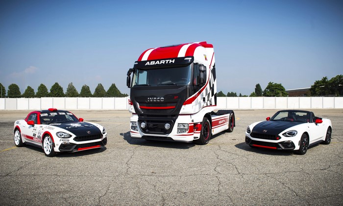 Abarth Truck and Two Cabriolets