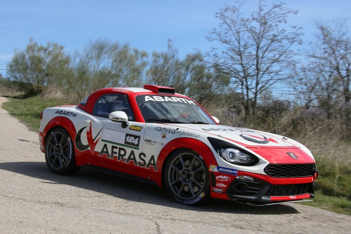 Abarth 124 Rally car with AFRASA livery