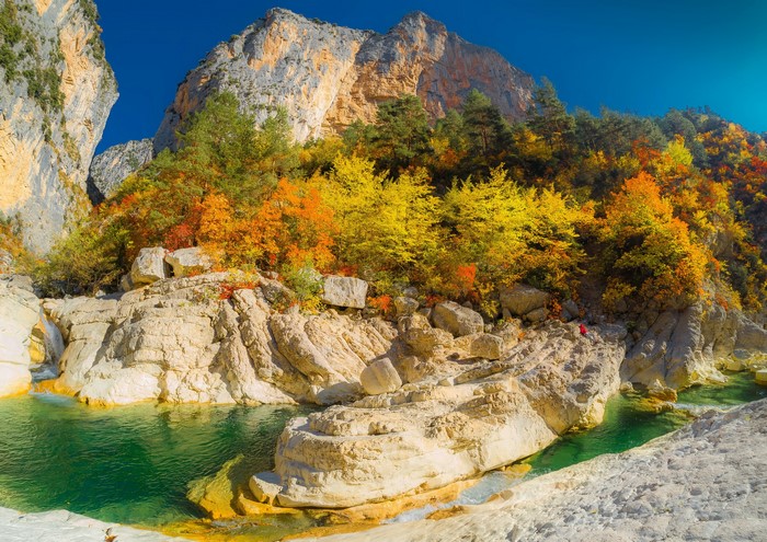 Autumn in the Verdon Gorge, France