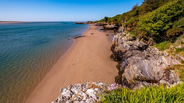 Beach and Coastline in Porthmadog, United Kingdom