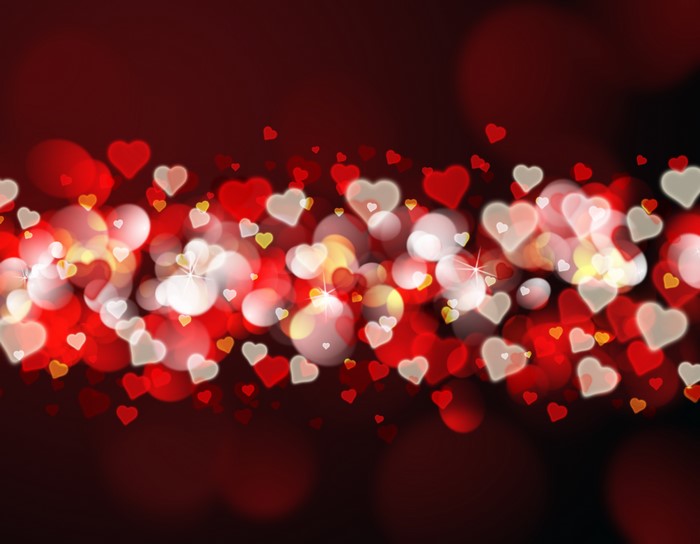 4K Valentine's Day Heart Bokeh