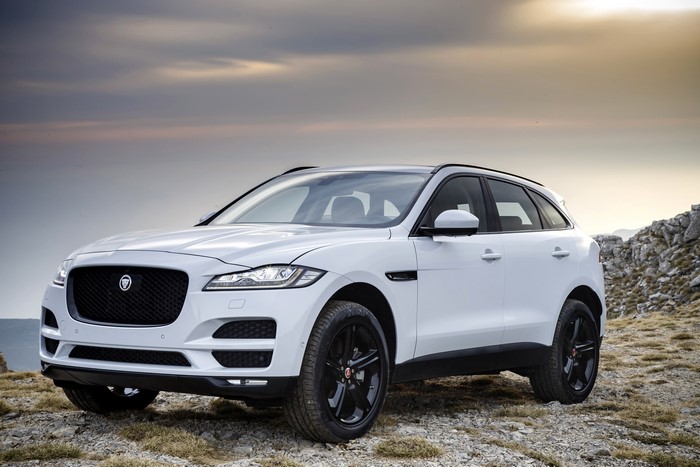 White Jaguar F-Pace Portfolio SUV