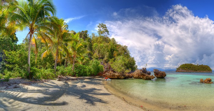 4K Tropics Coast Indonesia Lelintah West Papua