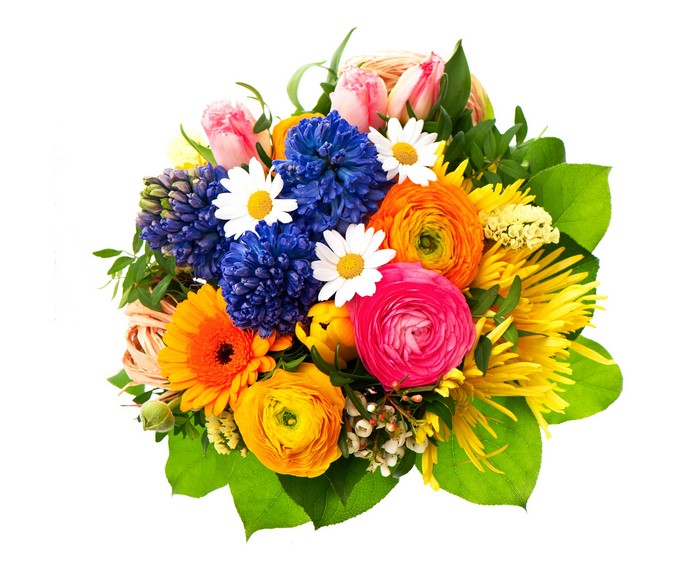Bouquet of Gerberas, Hyacinths, and Ranunculus