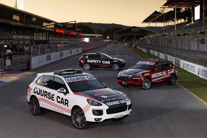 Porsche Cayenne Safety and Medical Cars at Clipsal