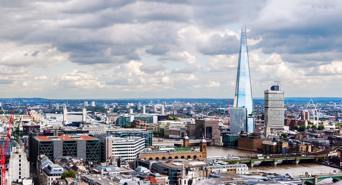 4K London Megapolis with Shard and Bridges