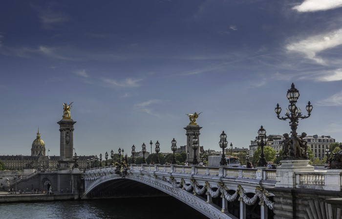 Pont Alexandre III Bridge in Paris, France