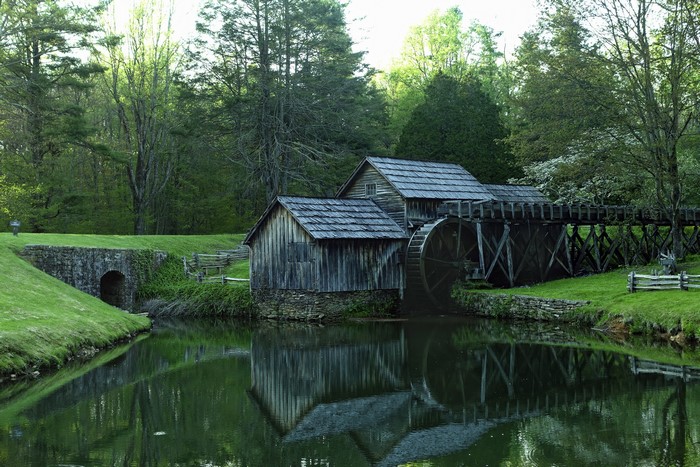 Watermill on the Blue Ridge Parkway, USA