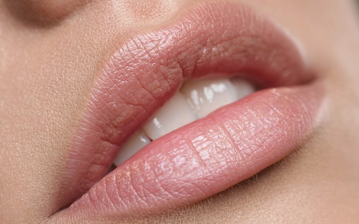 Close-up of Lips and Teeth