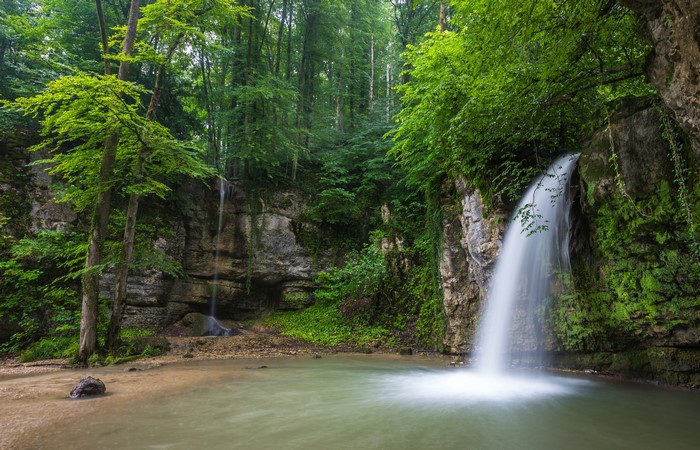 Waterfalls in Kilchberg, Switzerland