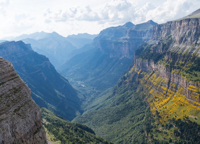 Torla Aragon Mountains and Canyon in Spain