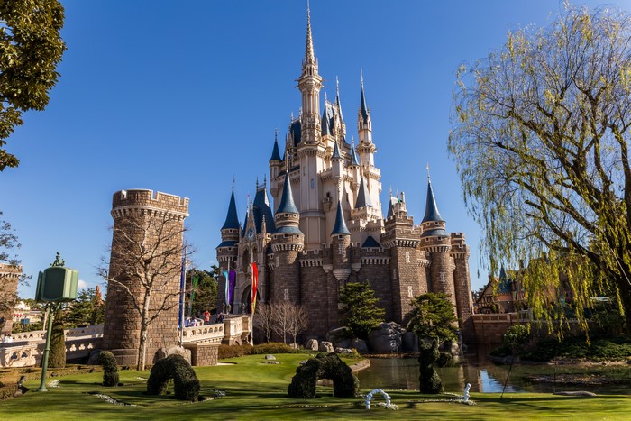 Tokyo Disneyland Cinderella Castle with Gardens