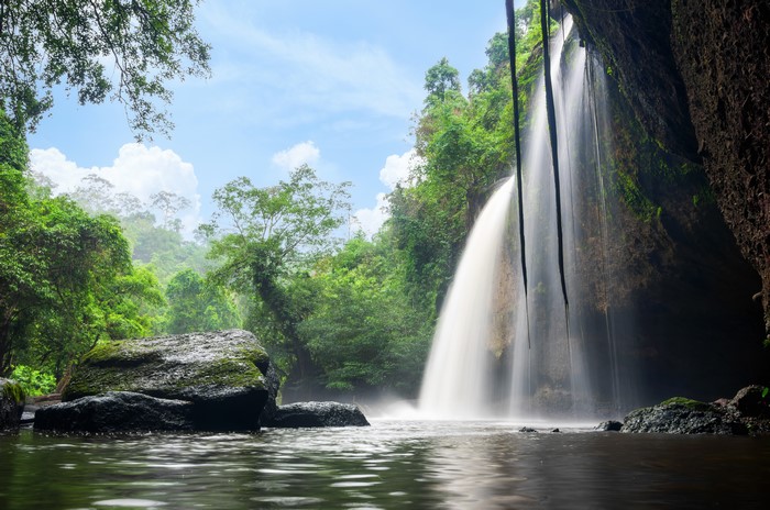 Heo Suwat Waterfall Khao Yai National Park Thailand