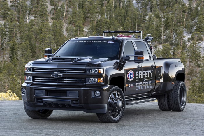 Black 2018 Chevrolet Silverado 3500HD Safety Safari Concept Truck