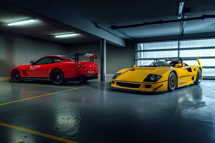 Ferrari F40 LM Barchetta and 550 GTO Maranello
