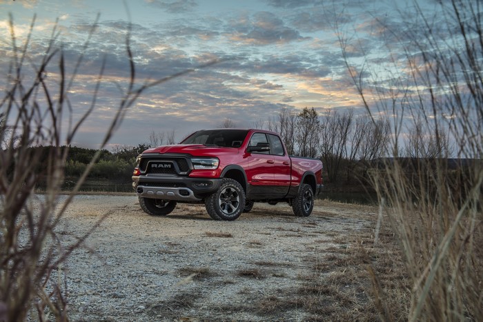 Red Ram 1500 Rebel Pickup Truck