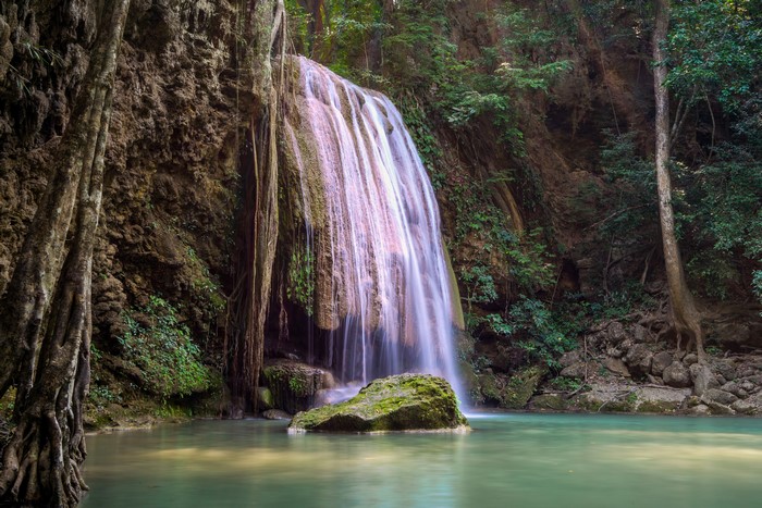 Erawan National Park Waterfall in Thailand