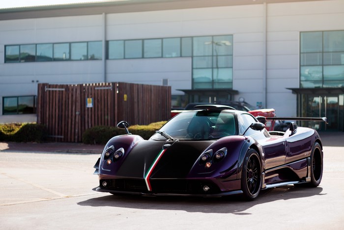Pagani Zonda 760RS wine metallic sports car