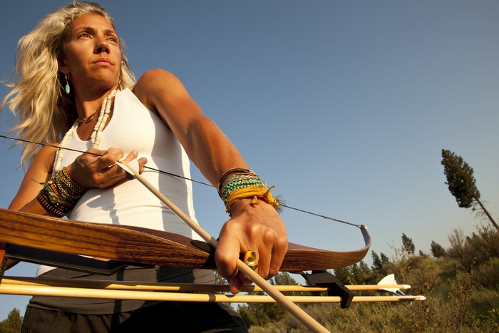 Woman with bow and arrow