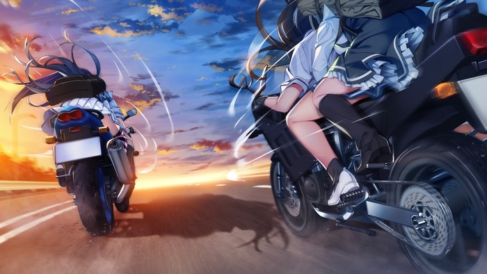 Grisaia: Phantom Trigger High-Speed Motorcycle Chase