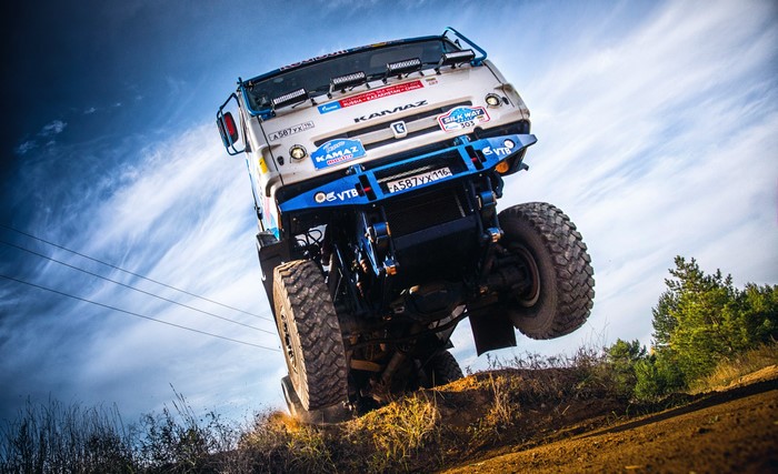 KAMAZ Truck in a Rally Race