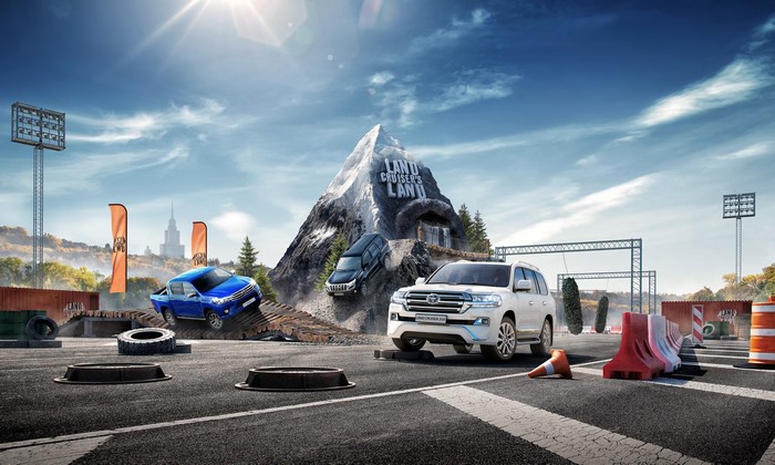 Toyota Land Cruiser's Land Off-Road Course