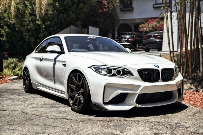 White BMW F87 Coupe