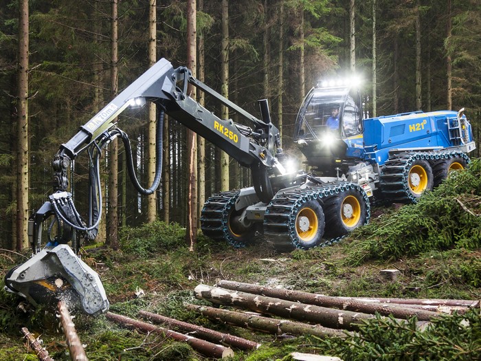 Rottne H21D Forwarder in a Forest
