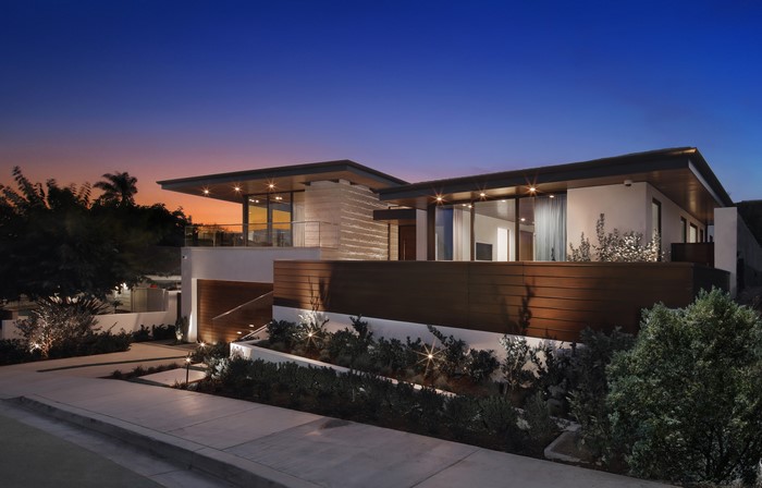 Malabar Newport Beach House at Dusk